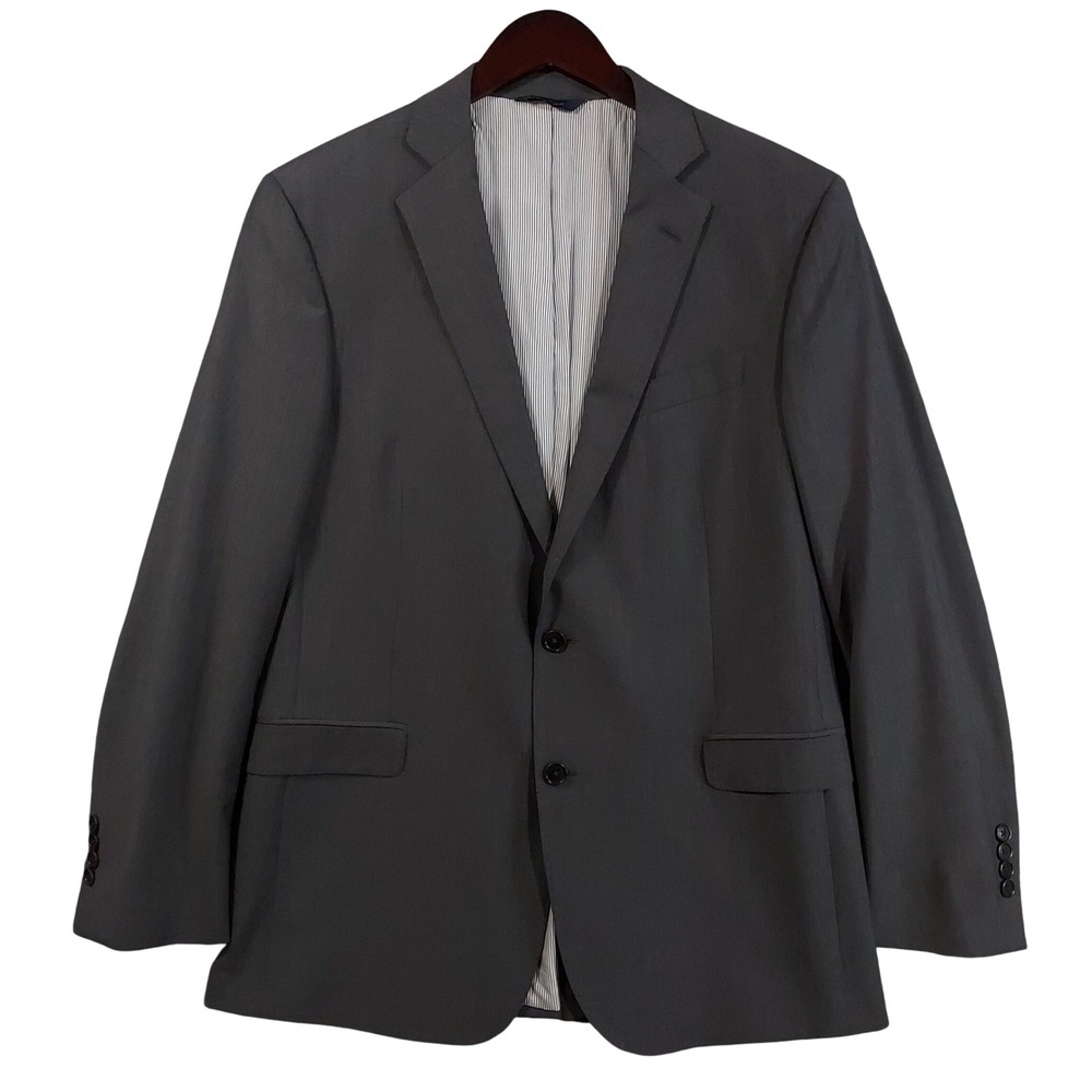 Brooks Brothers Explorer Blazer Mens 42L Charcoal Grey Regent Fit Wool Coat